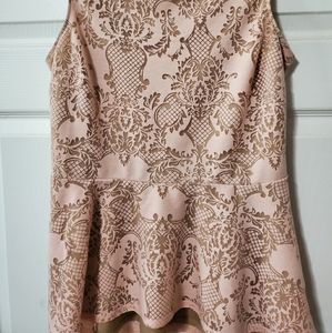 Off the shoulder pink blouse